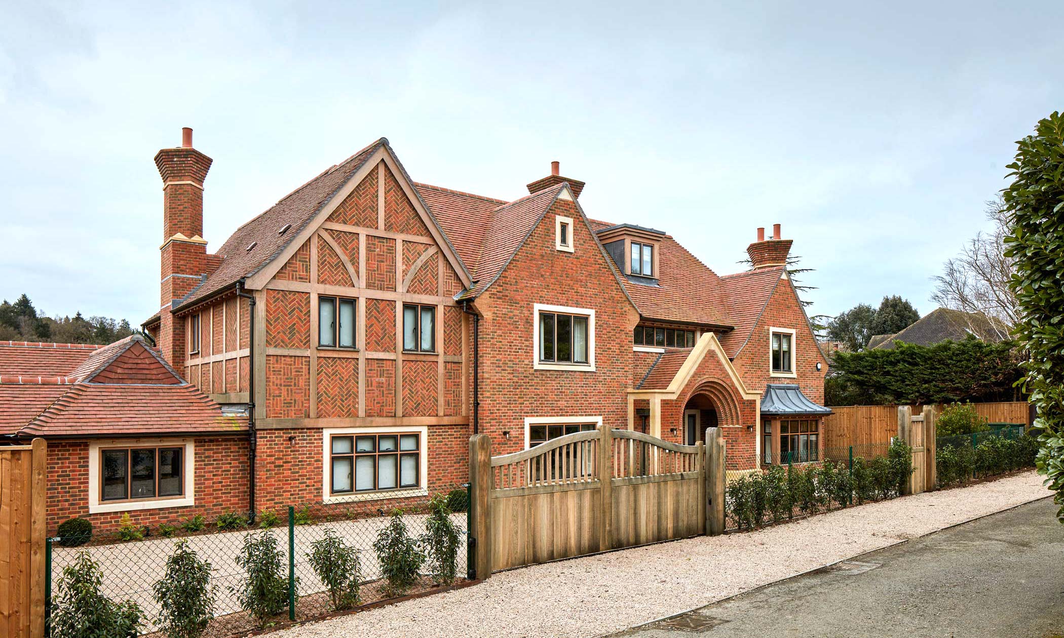 Exterior front view - New build by KM Grant Surrey