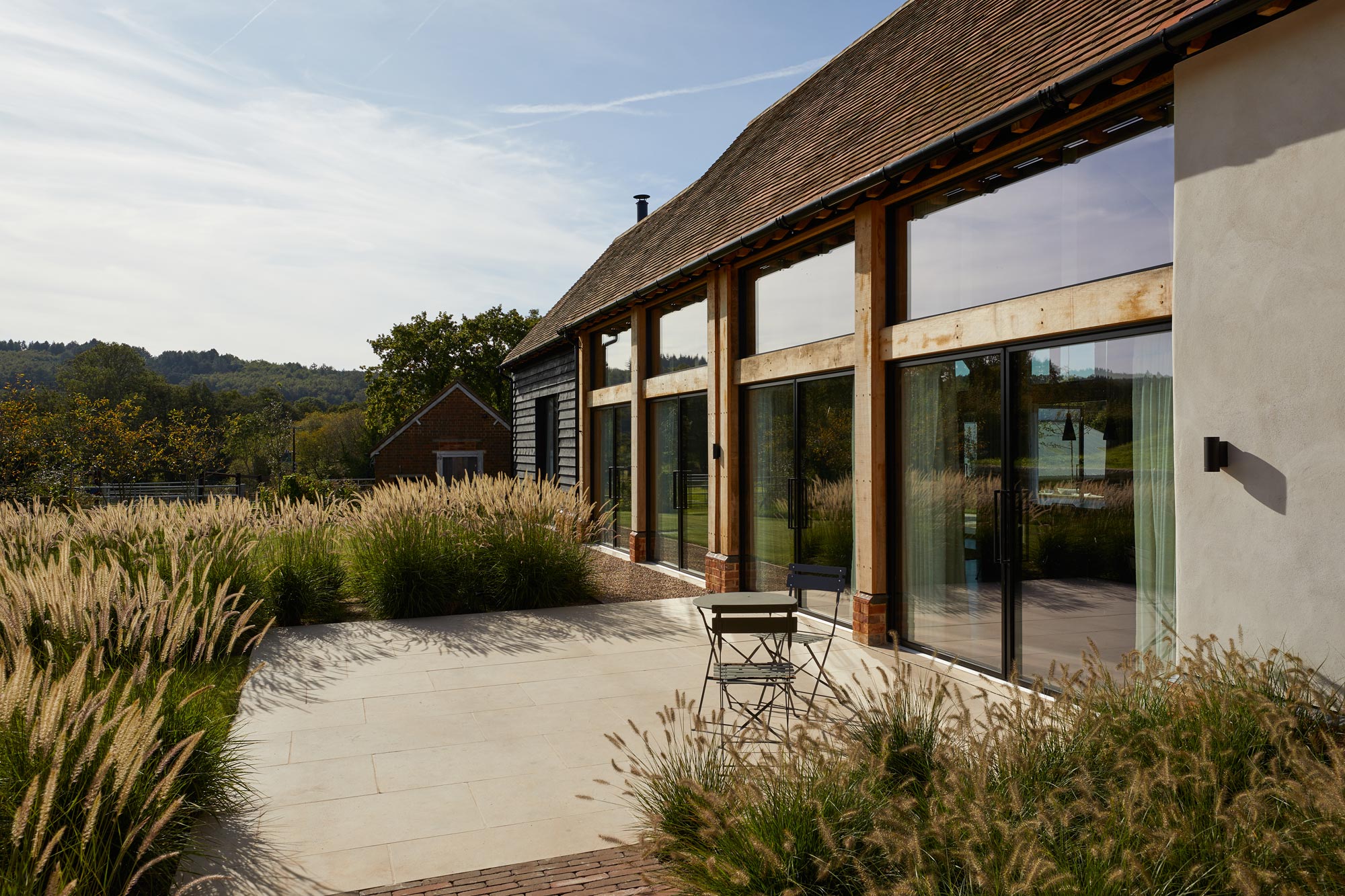 The completed Oak Barn Renovation in the Surrey Hills